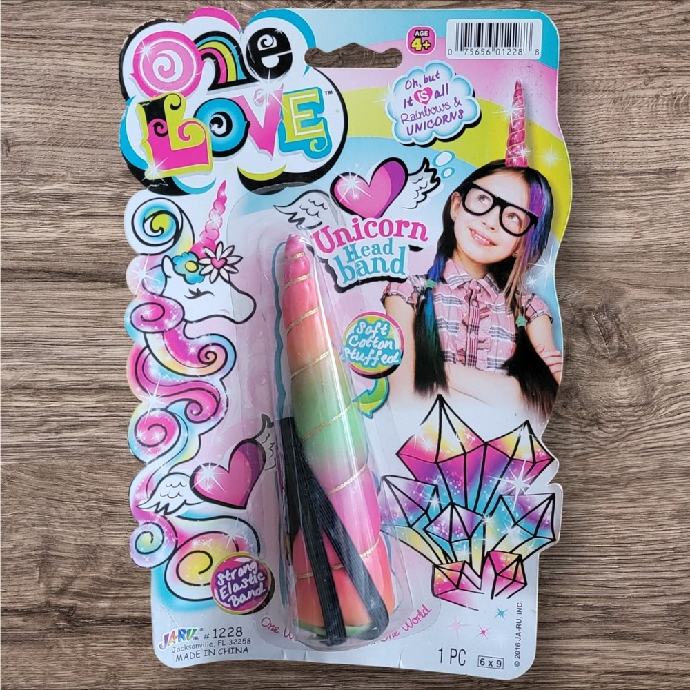Unicorn Headband Rainbow Soft Cotton‎ Stuffed Elastic Band Girls Hair Accessory